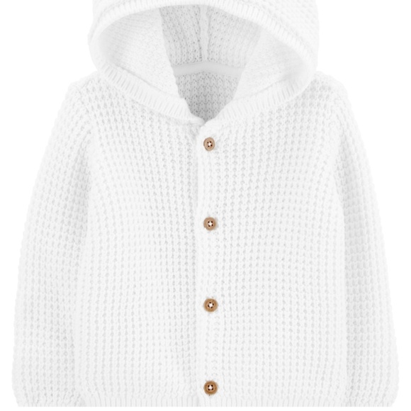 Baby pink knitted sweater with ears - Picture 4 of 4